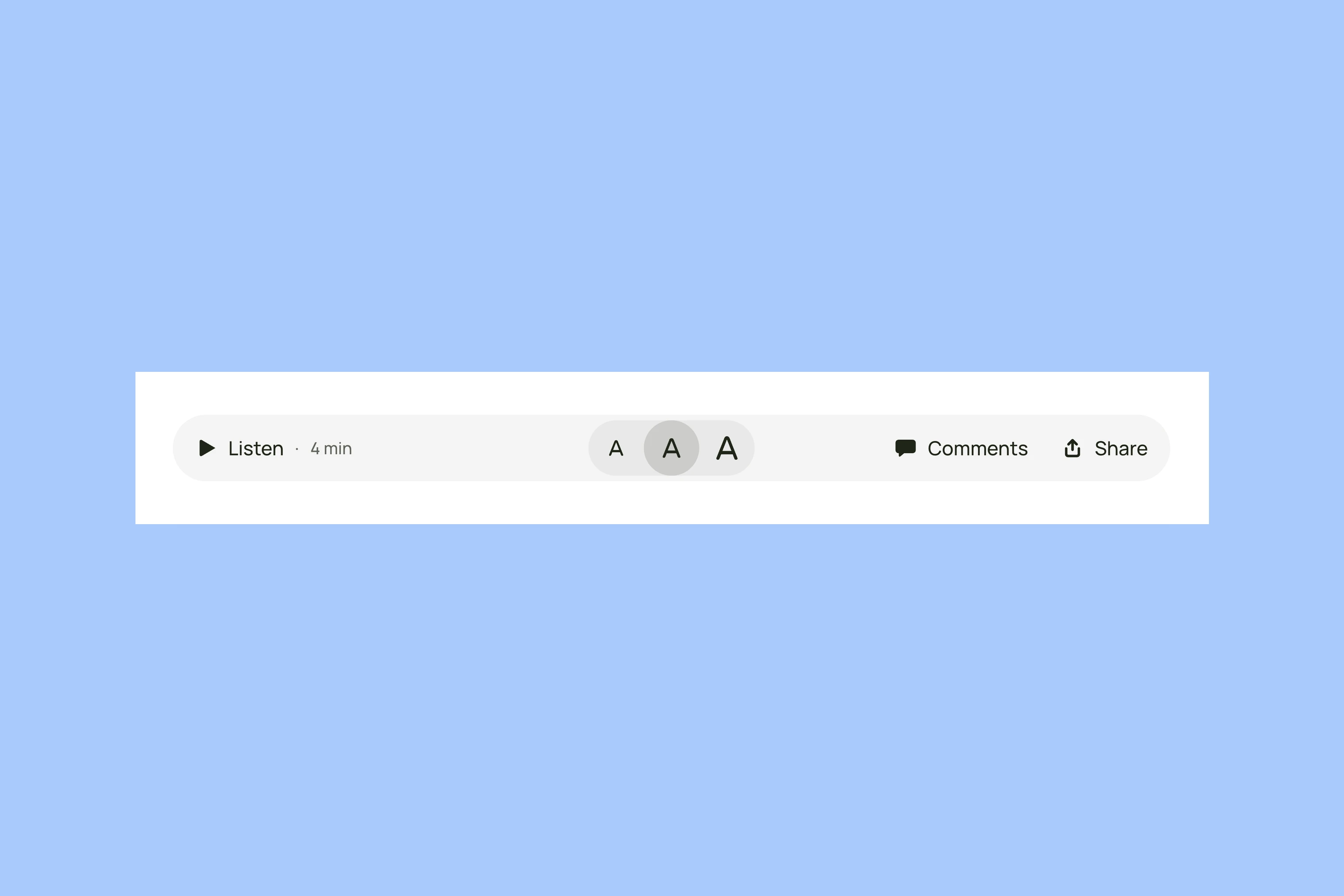 Hanoi article controls for listening text size comments and sharing