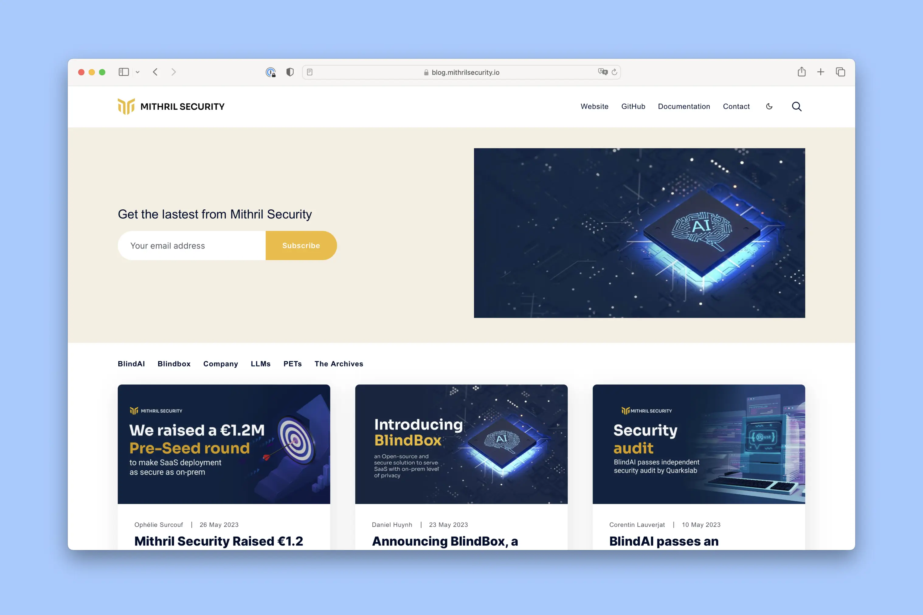 Mithril Security Blog