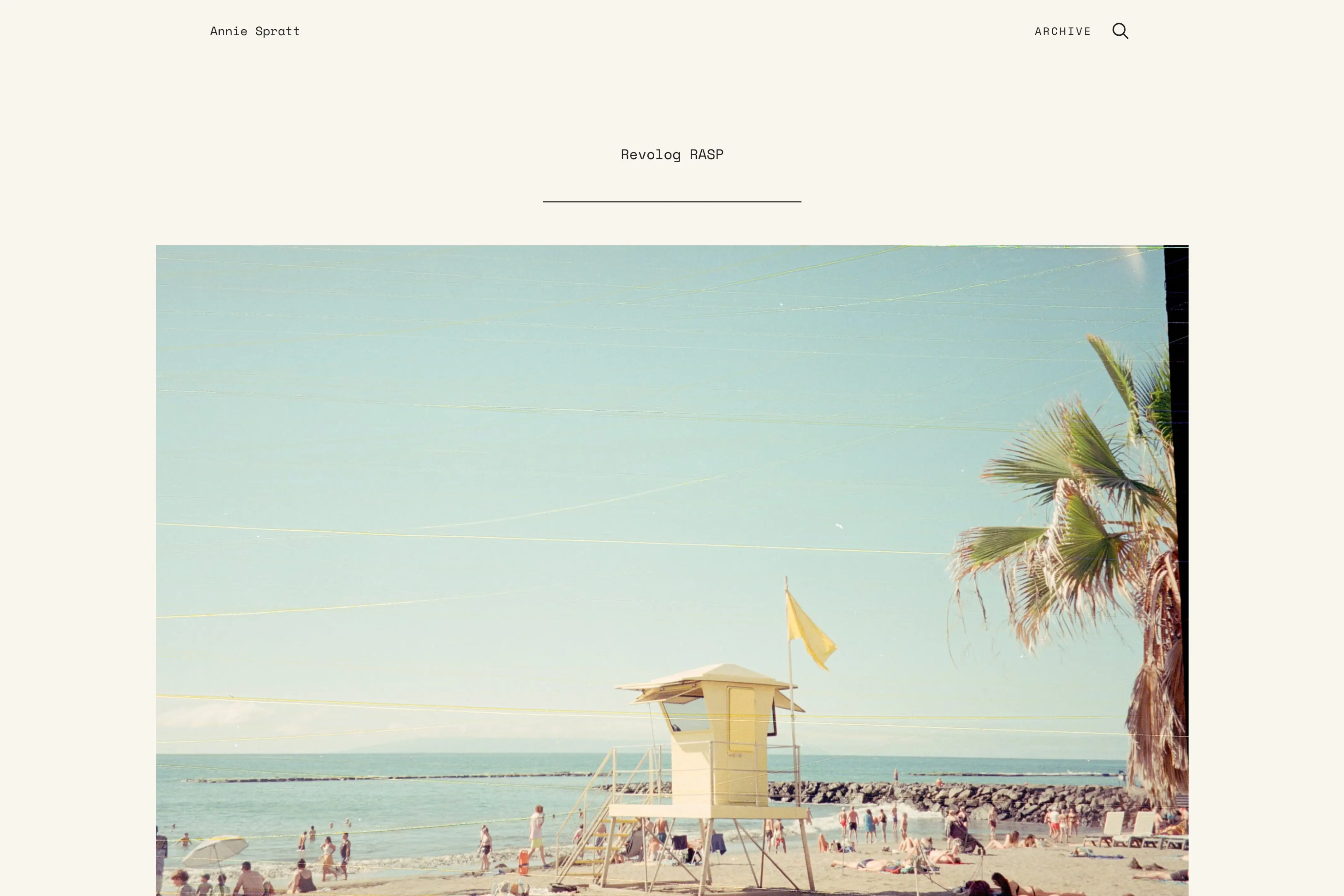 Screenshot of Annie Pratt — Ghost theme website