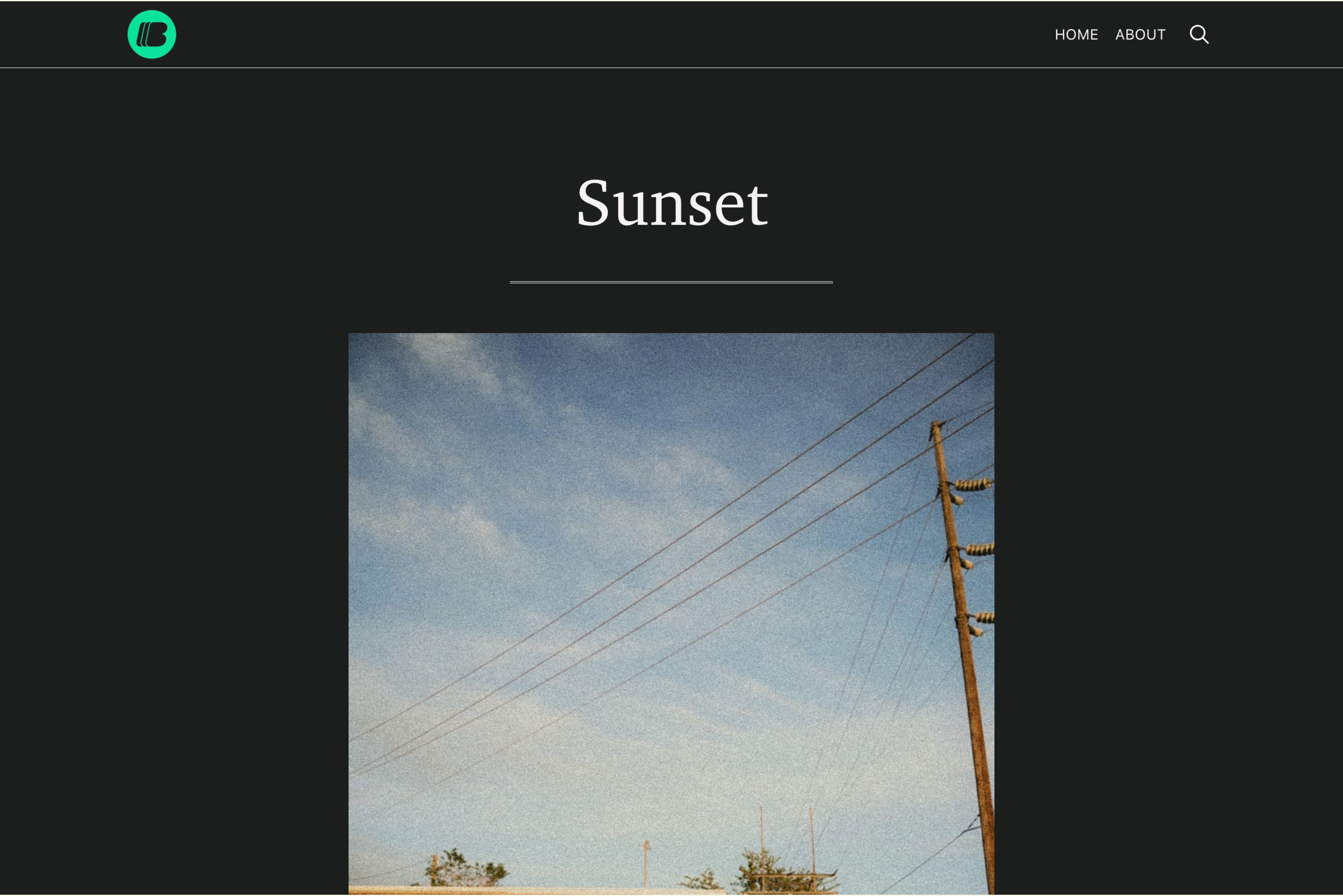 Screenshot of Cine Benjamin — Ghost theme website