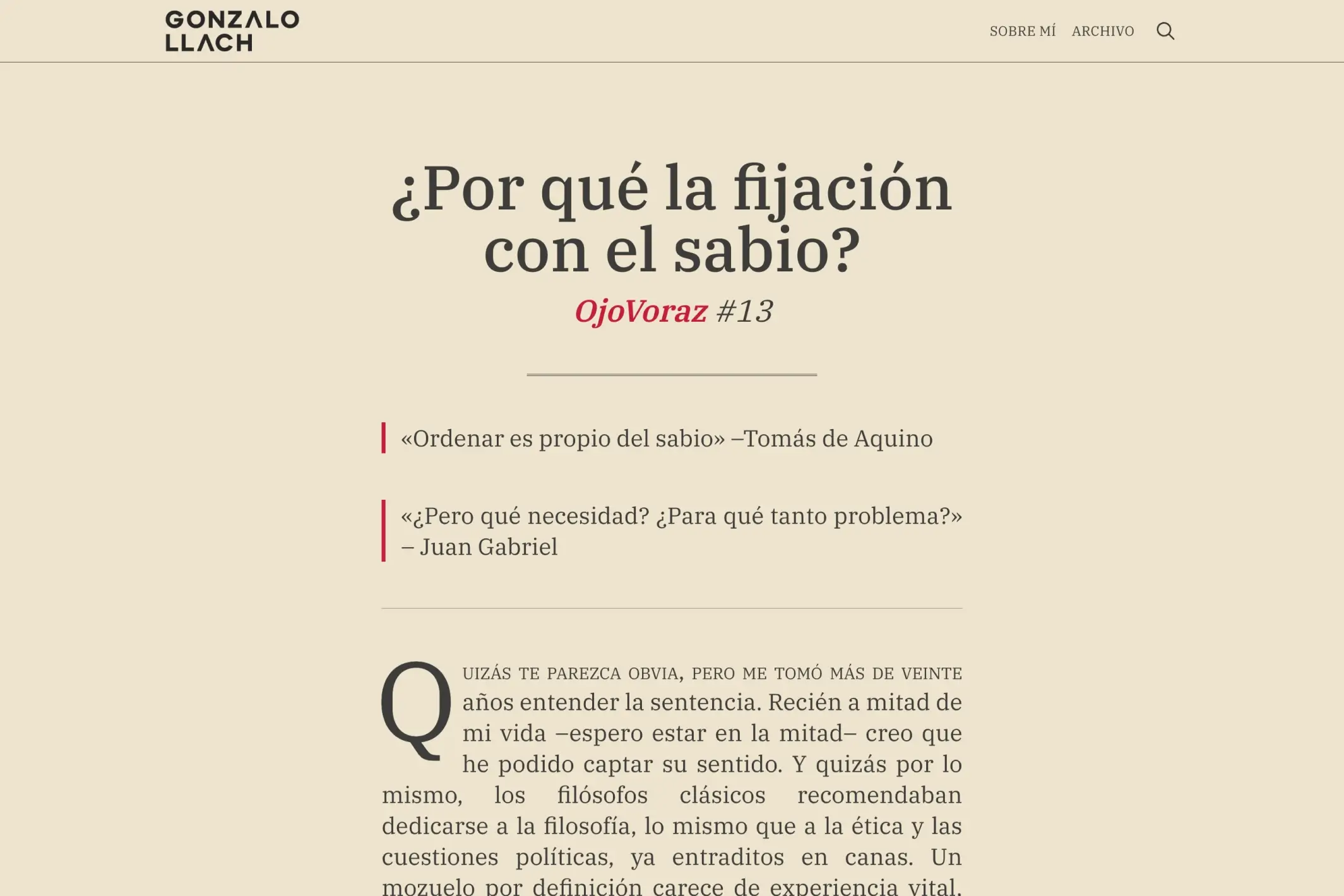 Screenshot of Gonzalo Llach — Ghost theme website