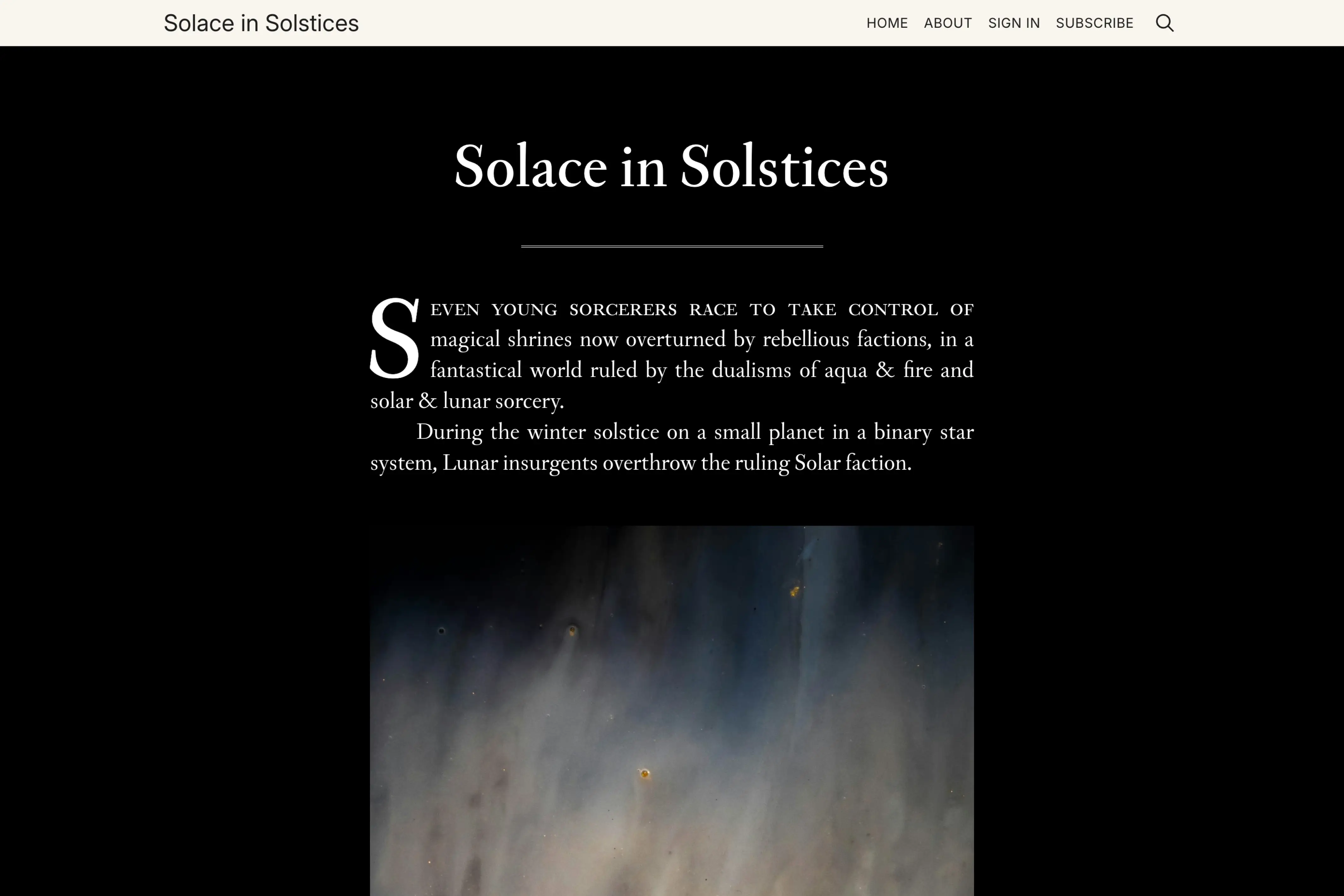 Solace in Solstices