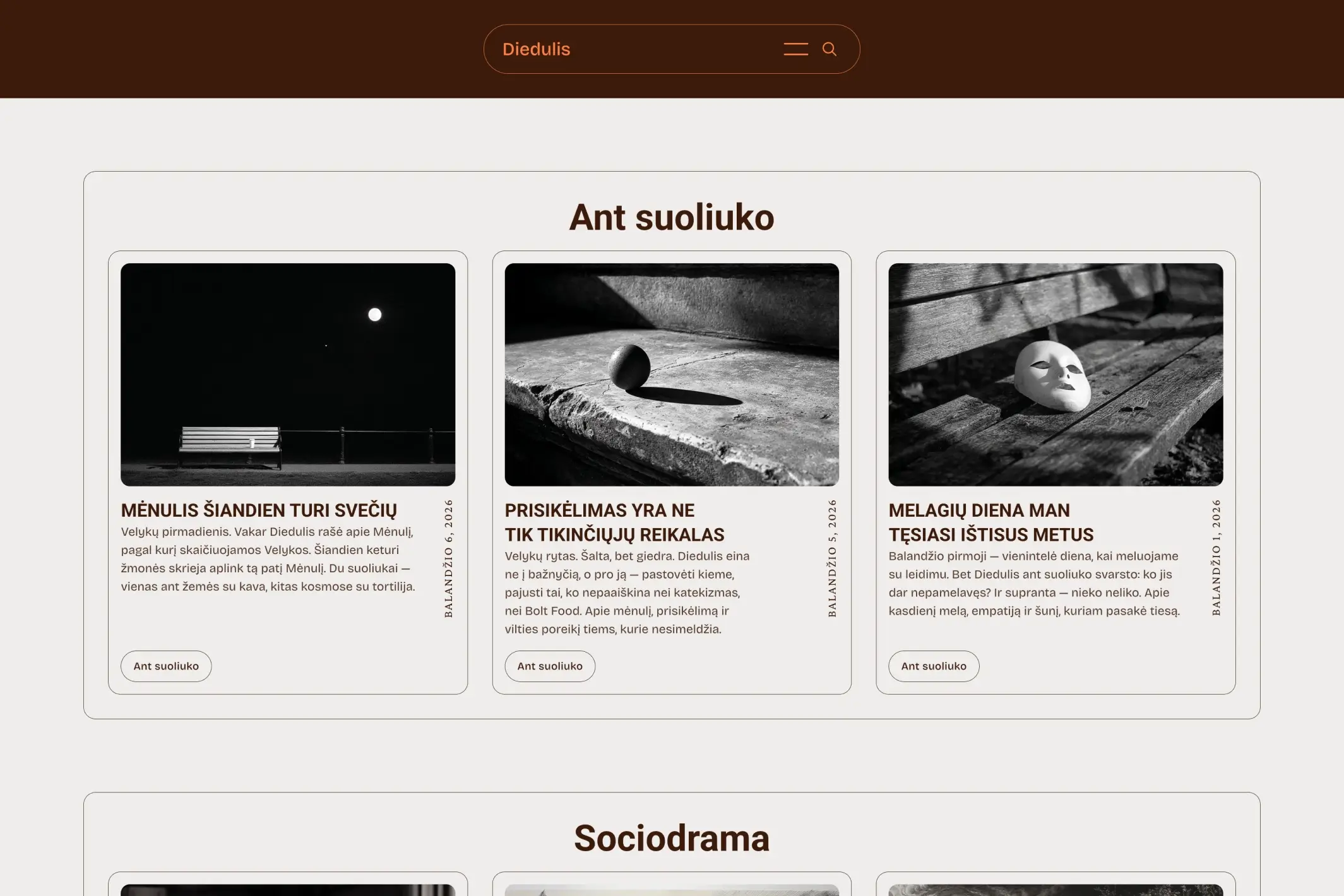 Screenshot of Buru.Guru — Ghost theme website