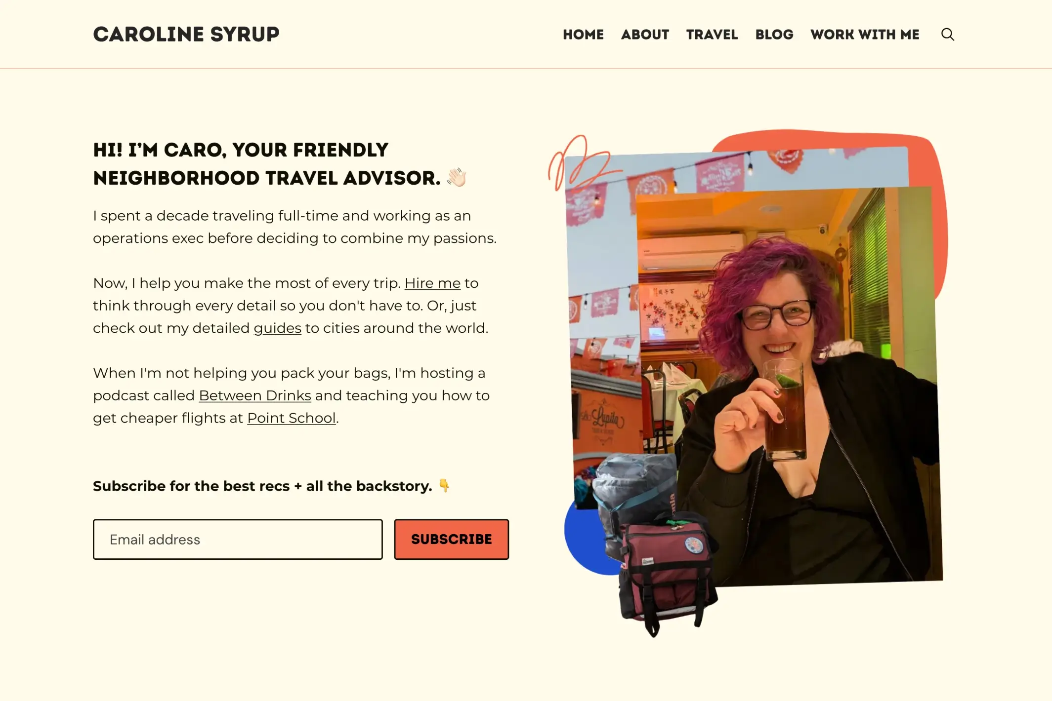Screenshot of Caro Griffin — Ghost theme website