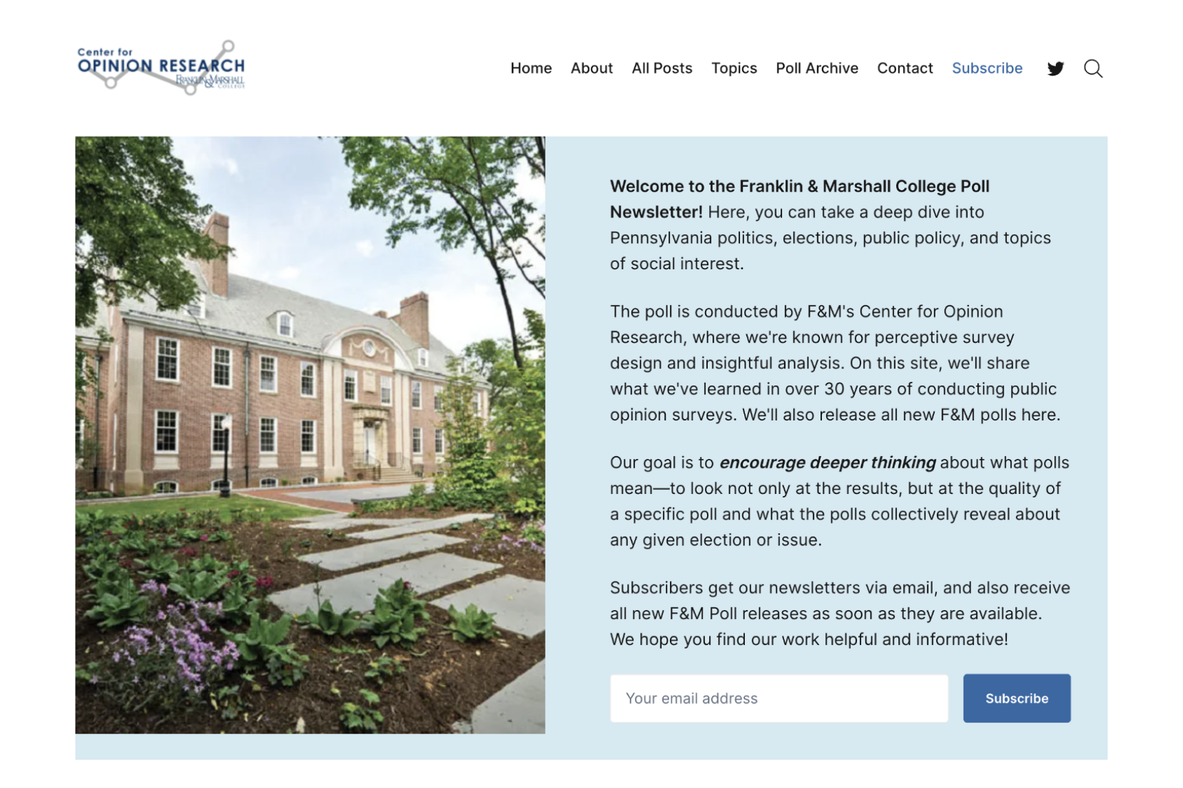 Franklin & Marshall College Poll