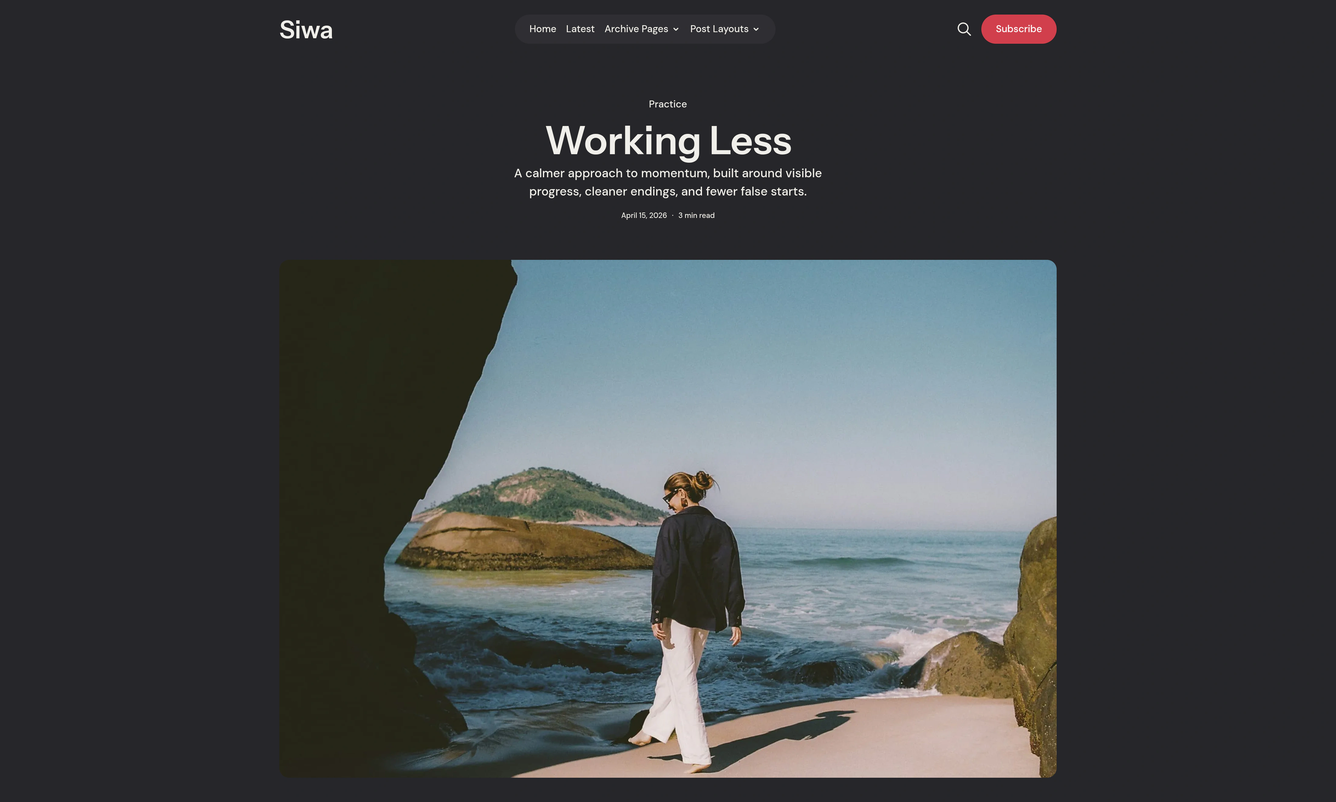 Siwa default post layout